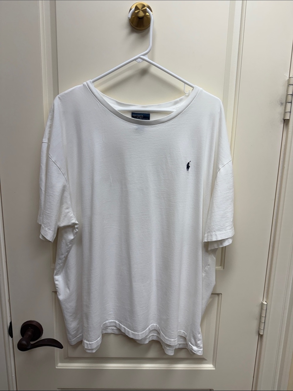 Polo by Ralph Lauren White Crewneck T-Shirt with Navy Pony